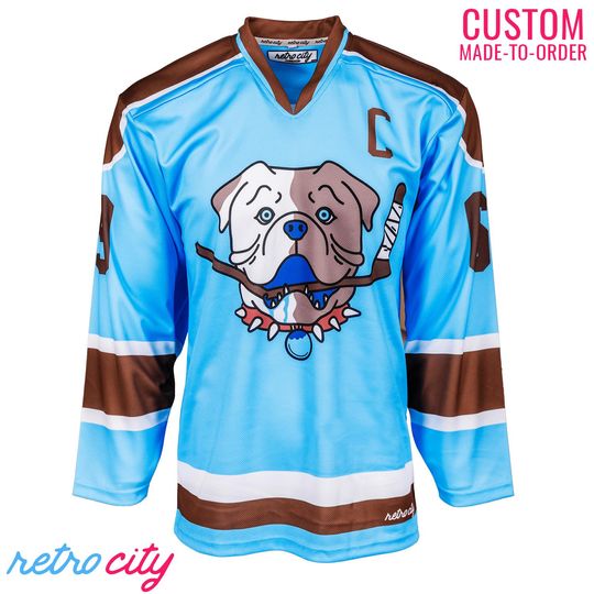 Discover Sudbury Bulldogs Hockey Jersey Sweater (Blue)