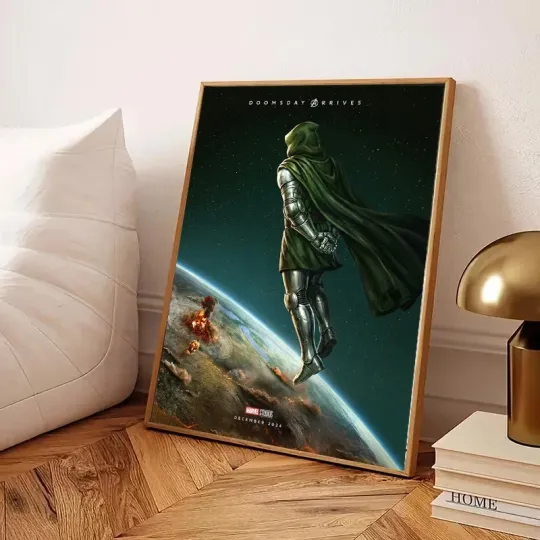 Discover Doomsday Arrives Poster Doctor Dooom Superhero Villian Wall Art Decor NoFrame
