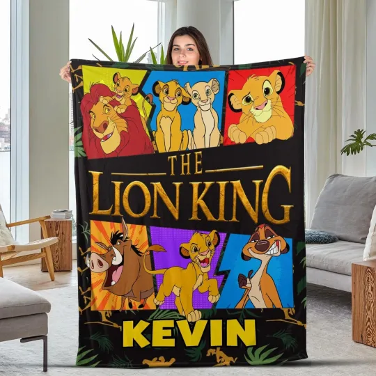 Discover Personalized Disney Lion King Blanket, Lion King Fleece Blanket