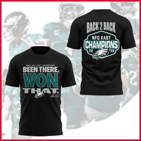 Philadelphia Eagles Been There Won That 2X NFC East Champions T-Shirt