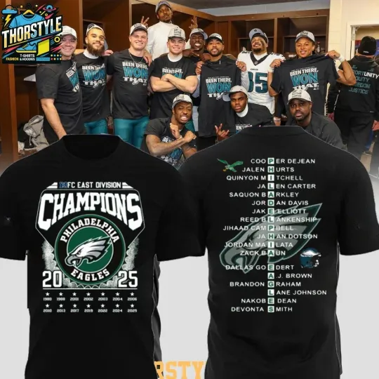 Discover Philadelphia Eagles 2025 East Division Champions Been There Won That