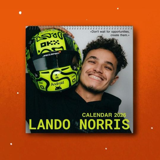 Lando Norris 2026 Wall Calendar