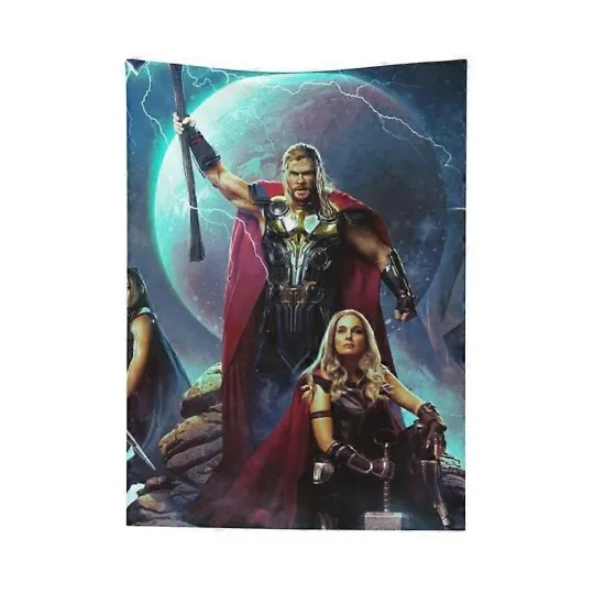 Discover Disney Team Thor Superhero Marvel Home Decor Baby Girl Boy Fleece Blanket