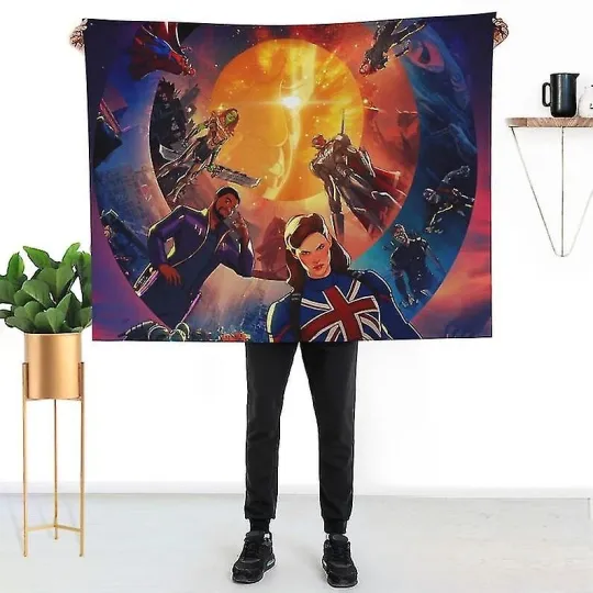 Discover What If Disney Superhero Marvel Home Decor Baby Girl Boy Fleece Blanket