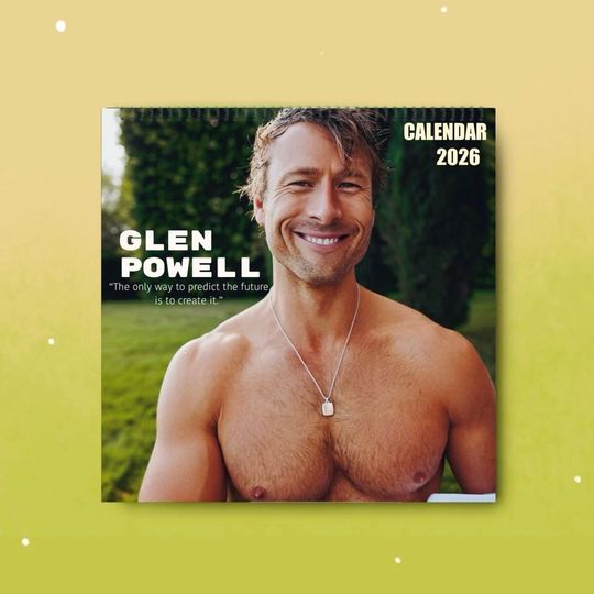 Discover Glen Powell 2026 Wall Calendar