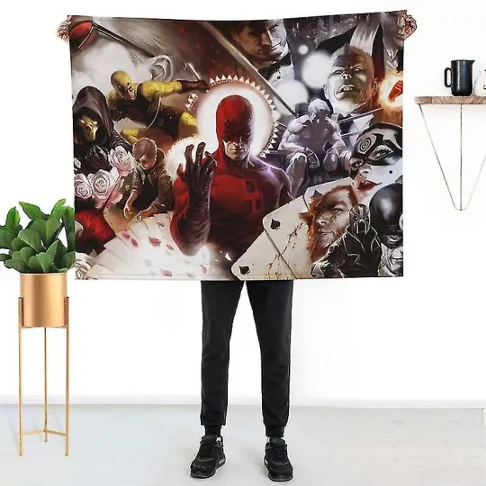 Discover Marvel Daredevil Superhero Disney Home Decor Fleece Blanket