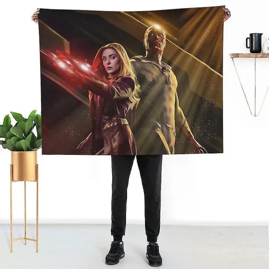 Discover Disney Vision Superhero Marvel Home Decor Baby Girl Boy Fleece Blanket
