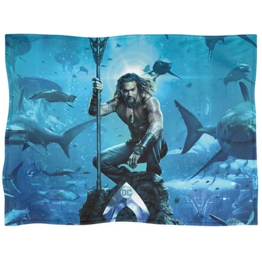 Discover Aquaman Fleece Blanket, Home Decor Disney Superhero Fleece Blanket