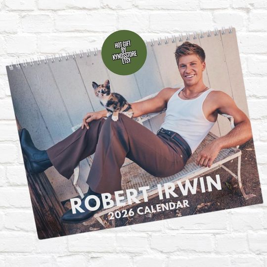 Discover Robert Irvin Wall Calendar 2026 | Fan | Unique Christmas Gift | For Her | Daughter | Friend
