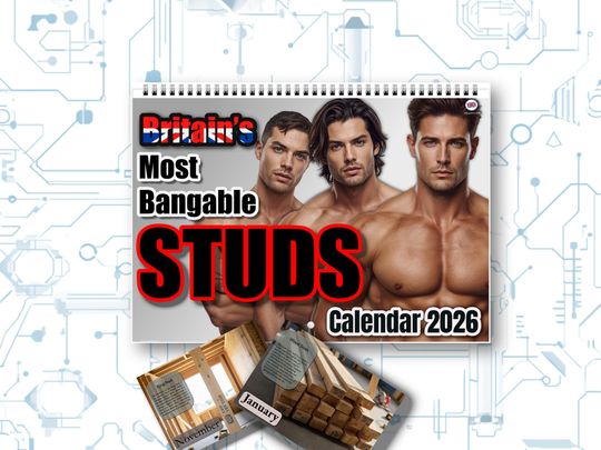 Discover Calendar 2026 Rude funny gift for her. Britain's most bangable Studs with all the weird days marked up