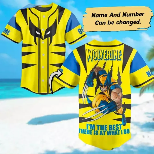 Discover Personalized Wolverine I'm The Best There Is At What I 3D Baseball Jersey Shirt