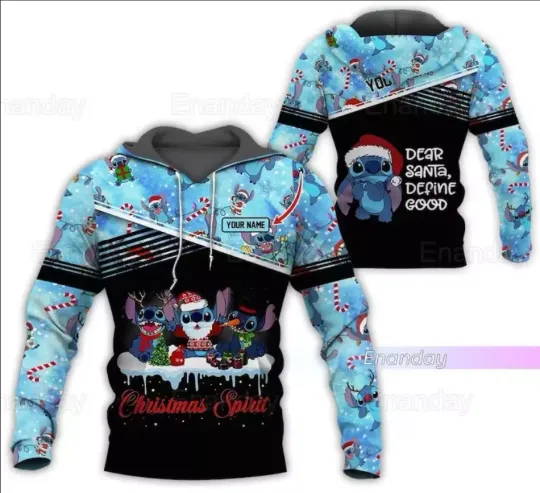Discover Custom Disney Stitch 3D Hoodie for Men and Women
