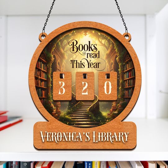 Discover Custom Books Read Tracker, Books Read This Year Counter, Bookish Decor