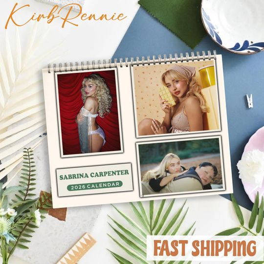 Discover Music Calendar 2026, Singer Monthly Wall Calendar Size 8.5" x 11"