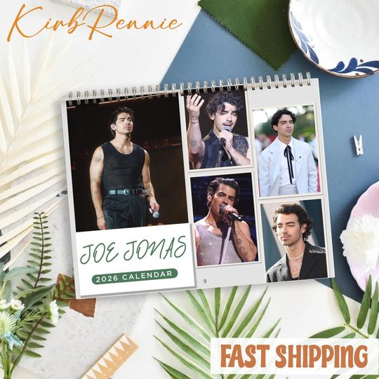 Discover Brother Music 2026 Calendar, Jonas Music Monthly Wall Calendar, 2026 Music Calendar Size 8.5" x 11"