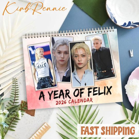 Discover Felix Straykids 2026 Calendar, Felix Straykids Monthly Wall Calendar, 2026 Felix Straykids Calendar Size 8.5" x 11"