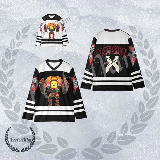 Discover EXCISION Jersey - LACER Hockey Jersey - Edm Music Festival Merc