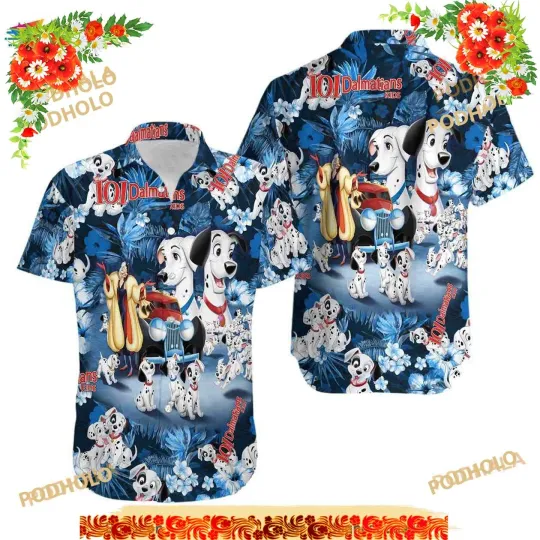 Discover Disney 101 Dalmatians Hawaiian Shirt for Men and Women