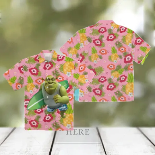 Shrek Tropical Hawaiian Shirt for Men