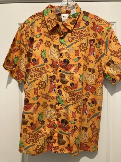 Discover 2017 D23 Expo Pirates of the Caribbean WDI Disney Imagineering Camp Shirt Medium