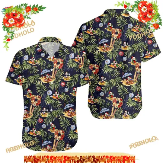 Discover Disney Mickey Mouse Christmas Hawaiian Shirt