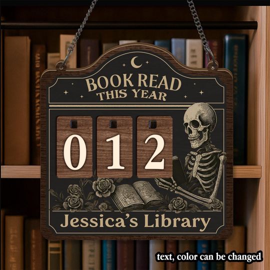 Discover Personalized Books I Read This Year Counter, Custom Books Read Tracker, Book Lovers Gift, Bookshelf Decor, Book Ends, Gift for Readers.