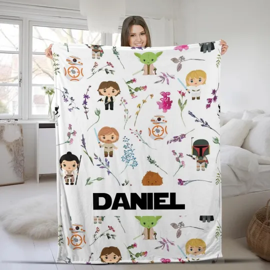 Discover Custom Name Star Wars Characters Star Wars Fleece Blanket