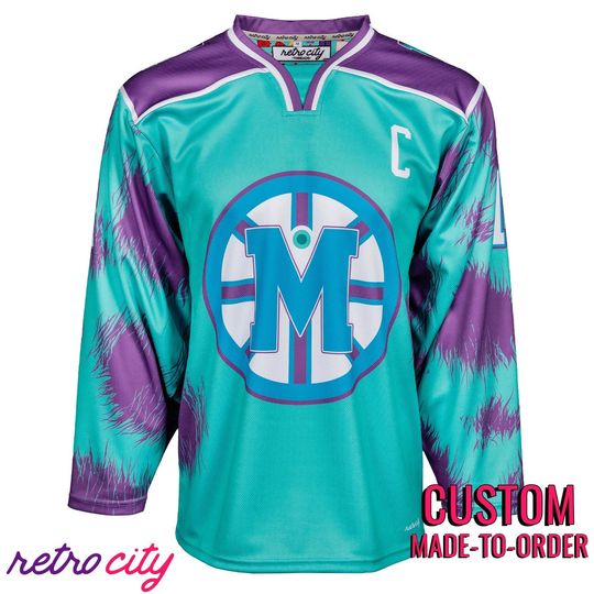 Discover Monstropolis Monsters Hockey Jersey (Teal) *CUSTOM*