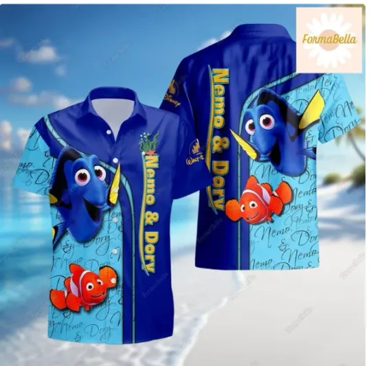 Halloween Finding Nemo Hawaiian Shirt for Men and Women