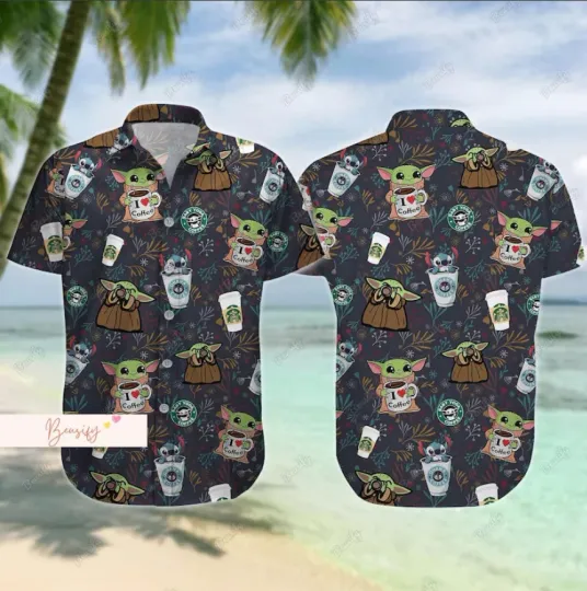 Discover Stitch Button Hawaiian Shirt for Men and Women