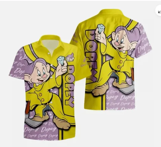 Discover Dopey Dwarf 3D HAWAII SHIRT HALLOWEEN GIFT CHRISTMAS GIFT BEST PRICE US SIZE
