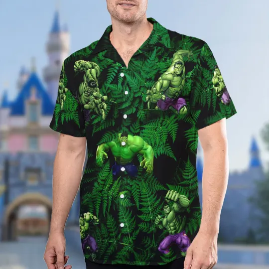 Hulk Superhero Hawaiian Shirt for Men and Women