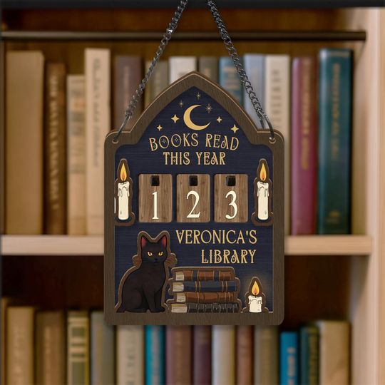 Discover Personalized Books Read Tracker, Layered Wood, Book Lover Gift