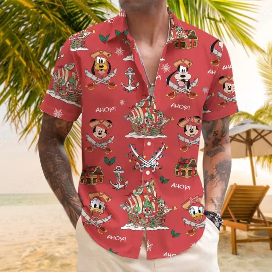 Discover Disney Cruise Pirates Hawaiian Shirt Men Women Christmas