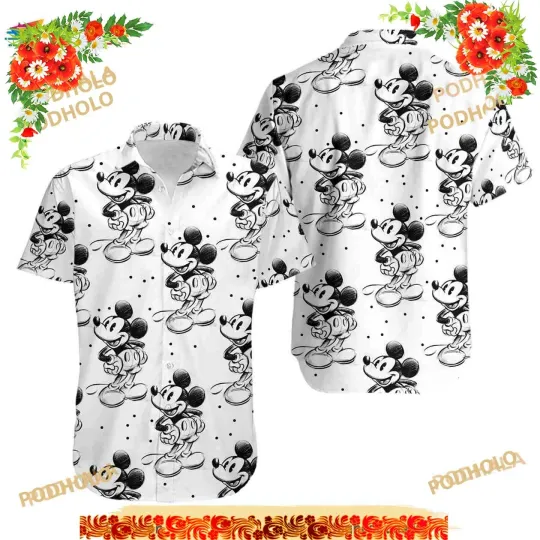 Discover Mickey Mouse Disney Hawaiian Shirt