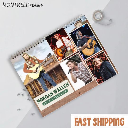 Discover Country Music Calendar, Gift For Fan, Country Music Calendar 2026