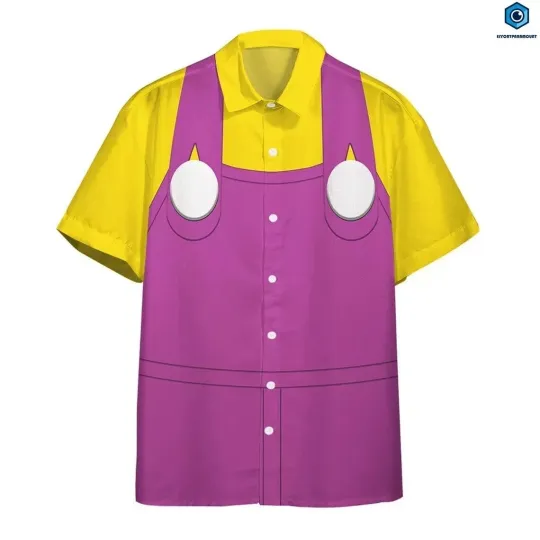 Wario Super Mario Hawaiian Shirt for Men and Women