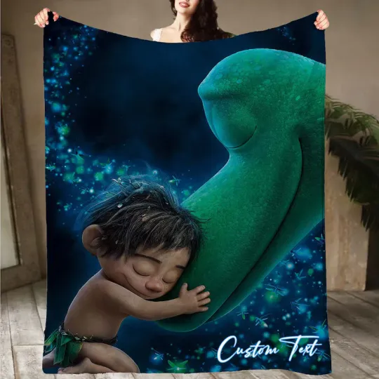 Discover Personalized Disney The Good Dinosaur Blankets Custom Name Fleece Blanket