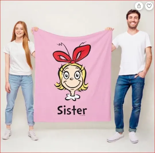 Discover Custom How funny character Stole Christmas | funny character Sister Fleece Blanket