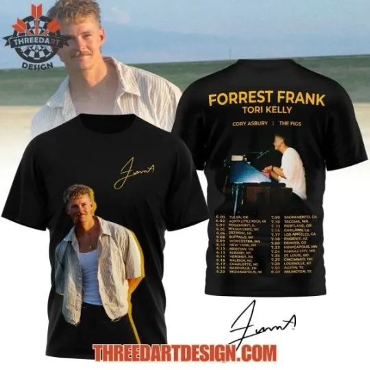 Discover Forrest Frank Tori Kelly 2026 Tour Special Edition 3D T-Shirt Gift For Men Women