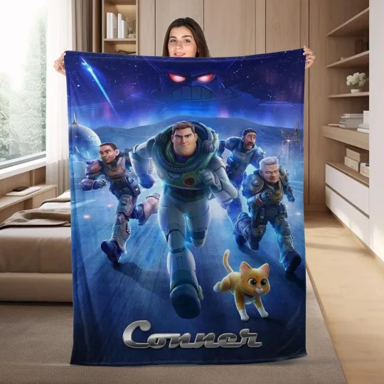Discover Personalized Family Toy Story Buzz Lightyear Blanket Lightyear Fleece Blanket
