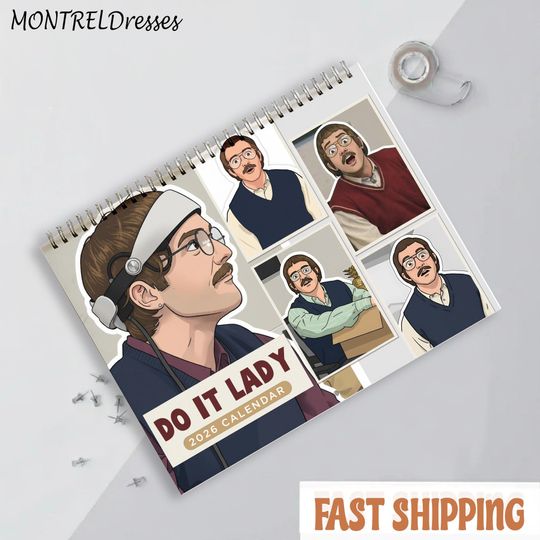 Discover Do It Lady 2026 Wall Calendar, Do It Lady Meme Calendar, Funny Character Comedy Planner, Chit Do It Lady Monthly Art Gift