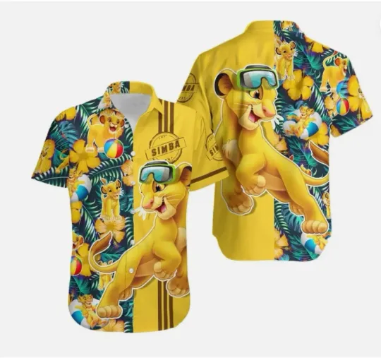 Discover Simba Lion King Hawaiian Shirt for Men and Women