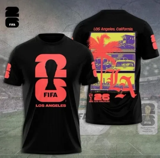 Fifa World Cup 2026 Summer Tour 3D T-Shirt Fullsize