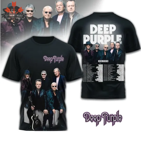 Discover NEW Deep Purple 2026 Tour Dates Schedule T-shirt