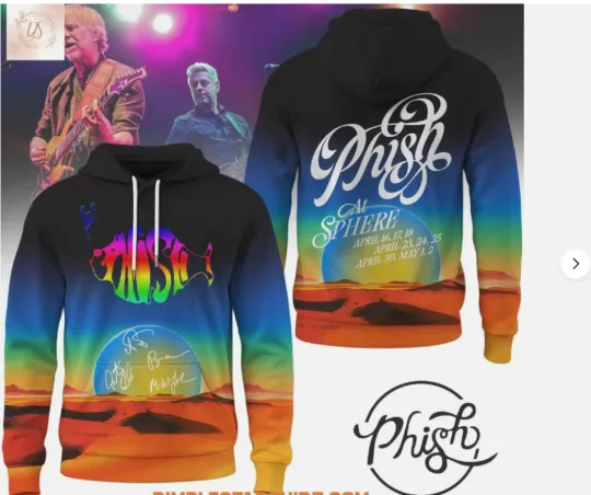 Discover Phish At Sphere Tour 2026 3D Hoodie Unisex