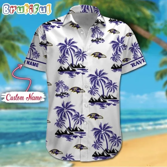 Discover Baltimore Football Team Ravenss Hawaiian Shirt , Button Down