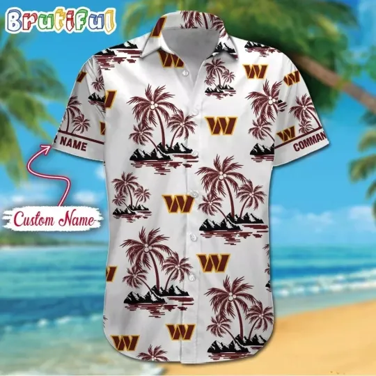 Discover Washington Football Team Commanderss Hawaiian Shirt, Button Down