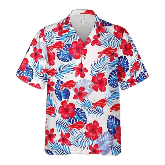 Discover Buffalo Football Team Billss Hawaiian Shirt , Button Down Full Size