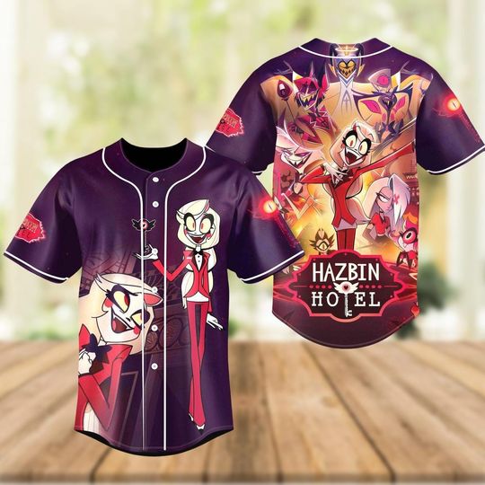 Charlie Morningstar Baseball Jersey, Hazbin Hotel Jersey Shirt for Men and Women